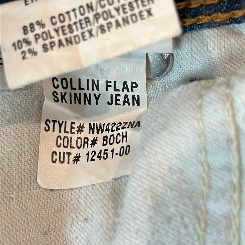 Hudson Collin Flap skinny fit jeans size 26